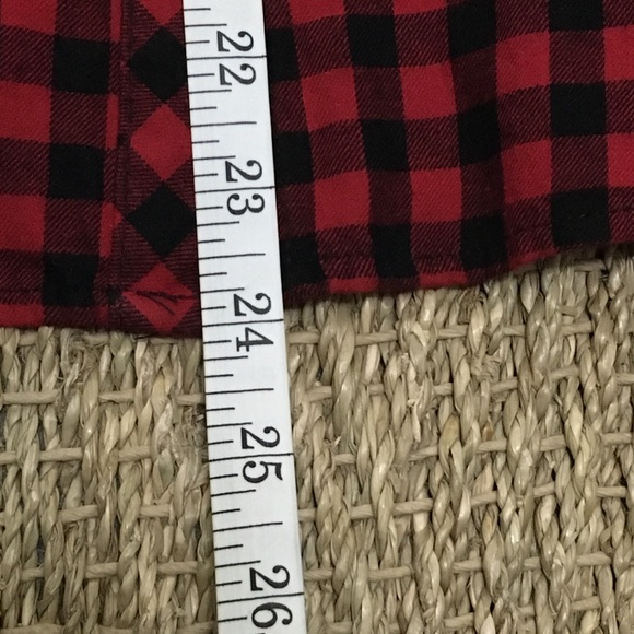 EUC CROFT & BARROW Red Plaid Flannel Button Down - Picture 11 of 11